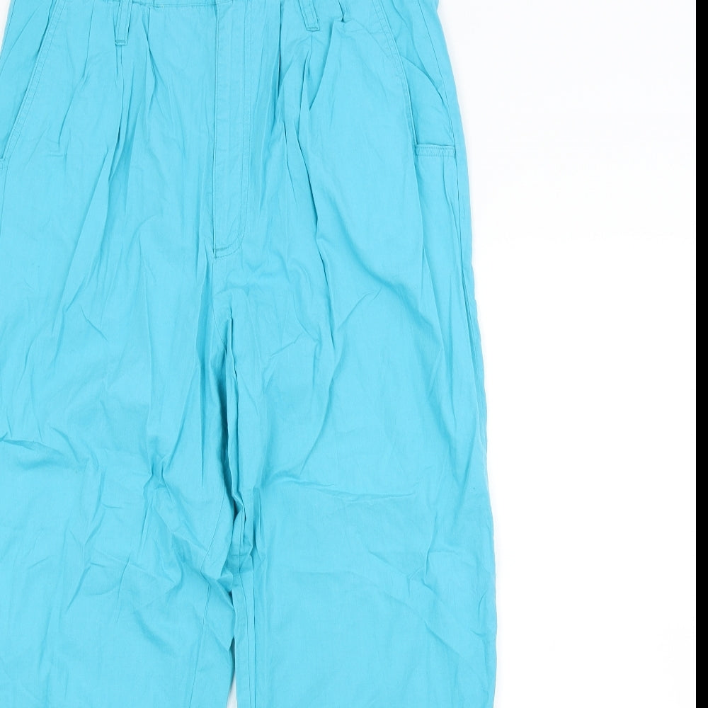 Womens UK Size M Preworn Regular Fit  Blue Trousers