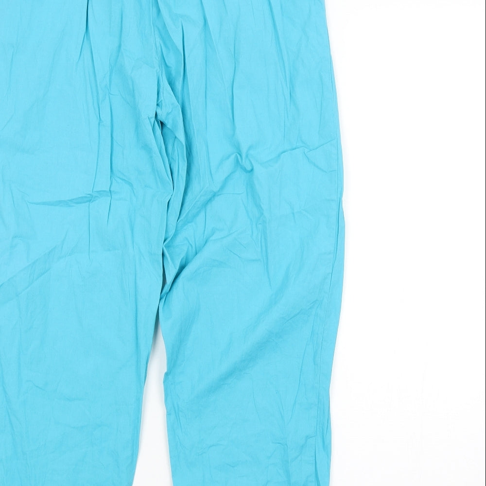 Womens UK Size M Preworn Regular Fit  Blue Trousers