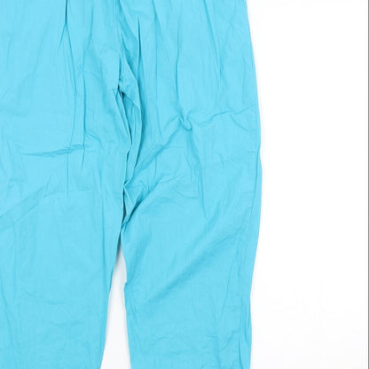 Womens UK Size M Preworn Regular Fit  Blue Trousers