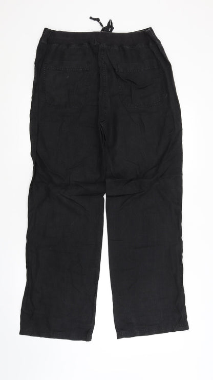 Womens UK Size 16 M&S Regular Fit  Black Trousers