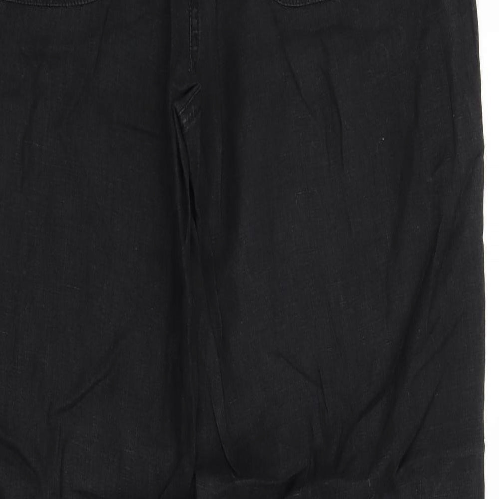 Womens UK Size 16 M&S Regular Fit  Black Trousers