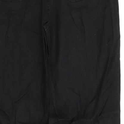 Womens UK Size 16 M&S Regular Fit  Black Trousers