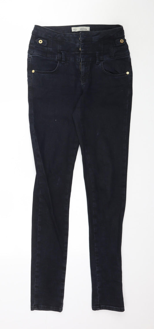 Topshop Womens Blue  Denim Skinny Jeans Size 28 L32 in