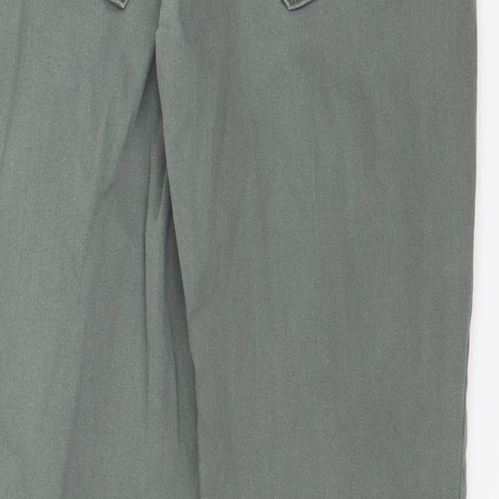 Denim & Co. Womens Green  Denim Skinny Jeans Size 8 L26 in