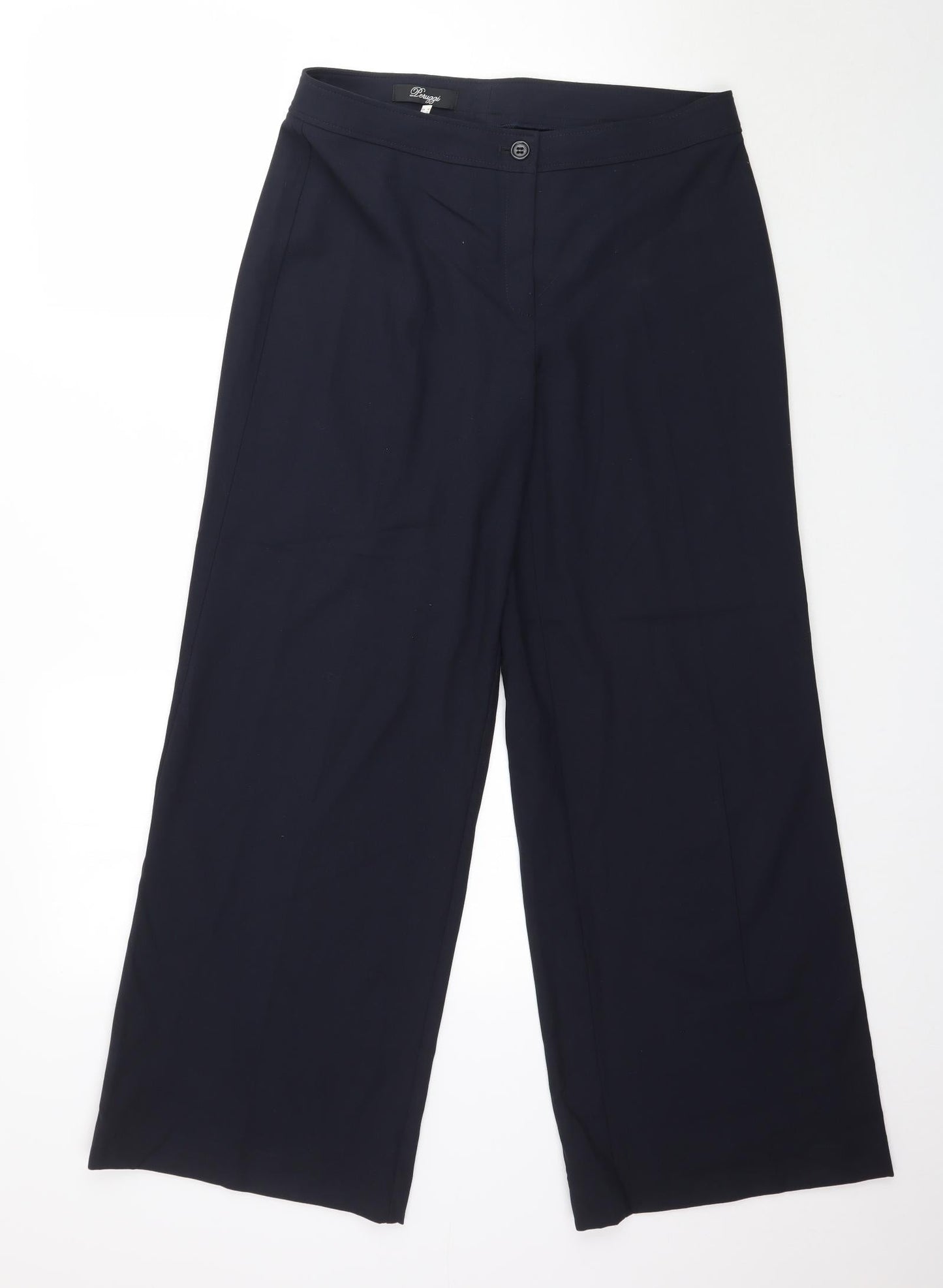 Womens UK Size 14 Peruggi Regular Fit  Blue Trousers