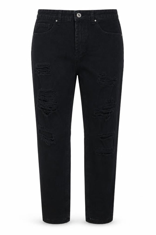 Womens UK Size M Queen Hearts Regular Fit Skinny Black Jeans
