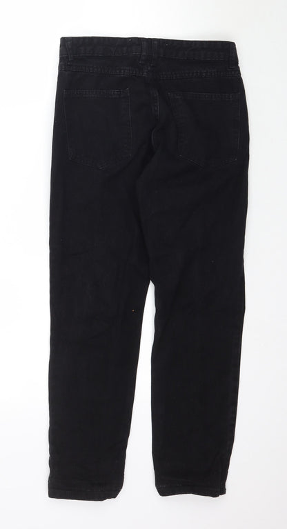 Queen Hearts Womens Black  Denim Skinny Jeans Size M L26 in