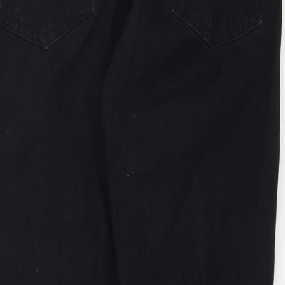 Queen Hearts Womens Black  Denim Skinny Jeans Size M L26 in