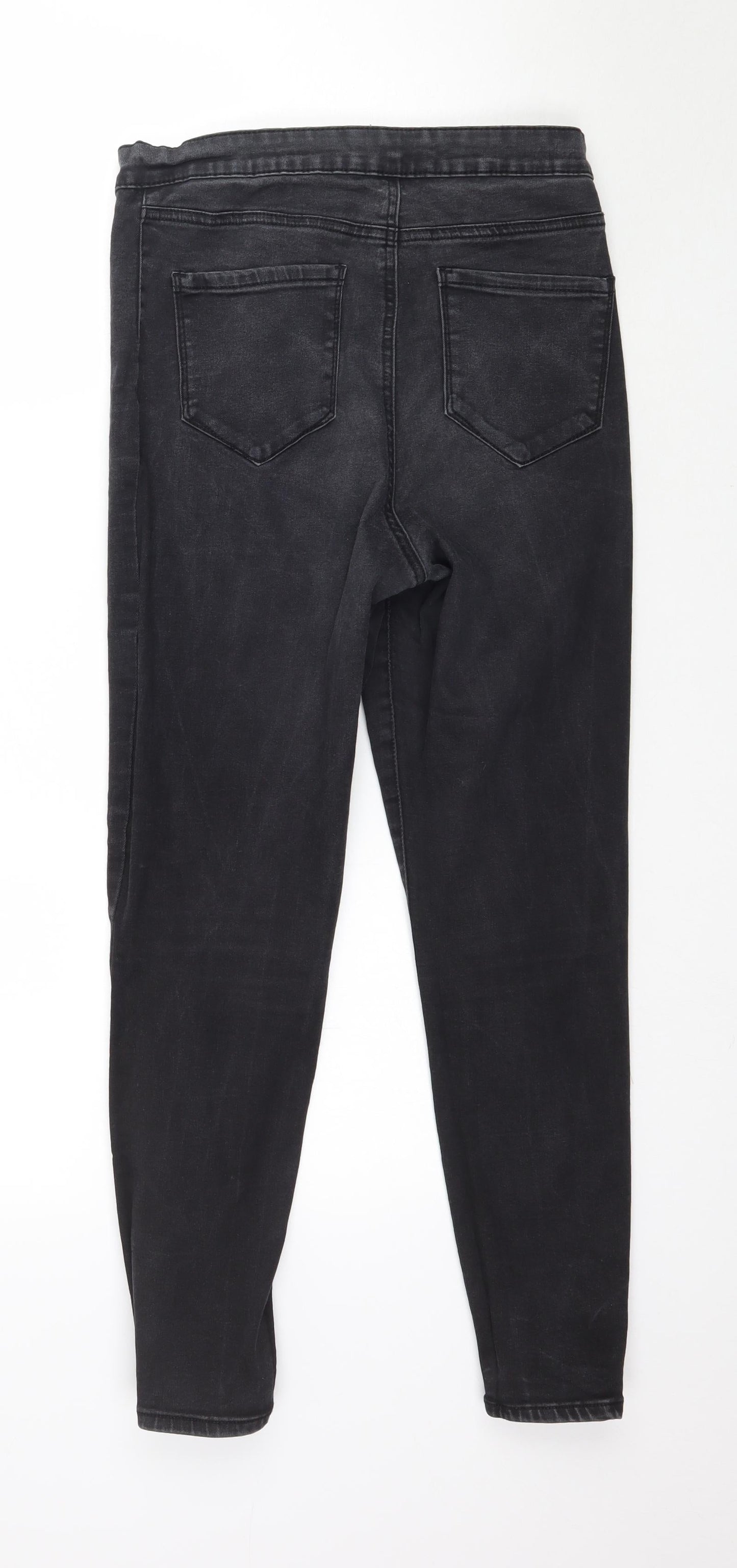 Denim Co. Womens Black  Denim Skinny Jeans Size 14 L26 in