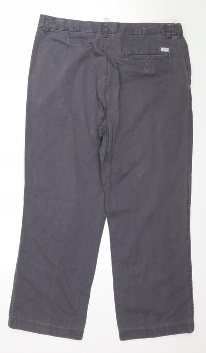 Marks and Spencer Womens Grey  Denim Straight Jeans Size 36 L27 in