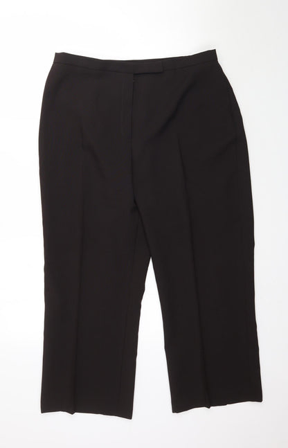 Womens UK Size 18 For Women Regular Fit  Brown Trousers