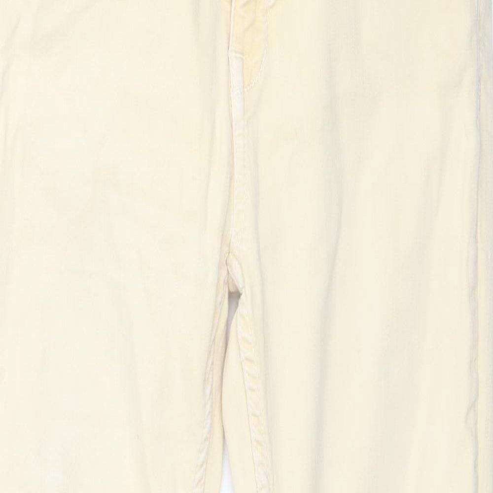 Zara Womens Yellow  Denim Jegging Jeans Size 10 L26 in