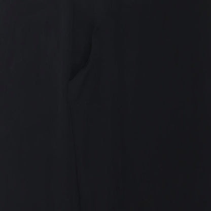 Uomo Womens Black   Trousers  Size L L32 in