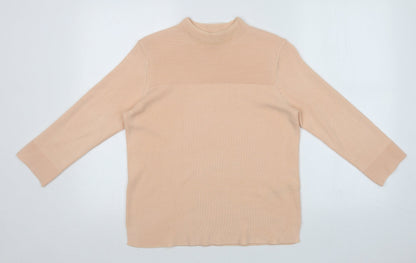 Womens UK Size 12 Classic Orange Pullover Jumper