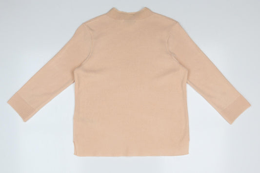 Classic Womens Orange Striped  Pullover Jumper Size 12