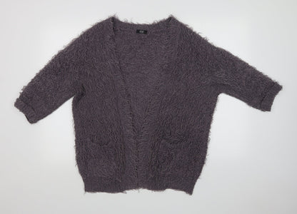 F&F Womens Purple   Cardigan Jumper Size 8