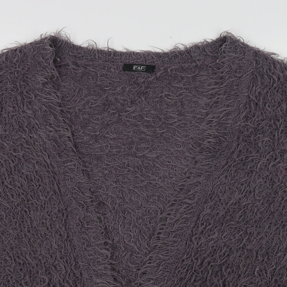F&F Womens Purple   Cardigan Jumper Size 8
