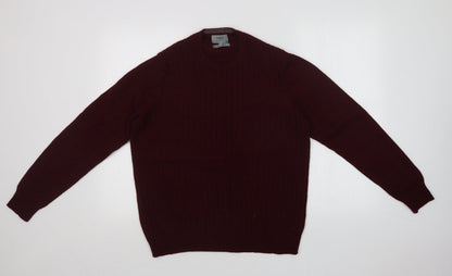 Mens UK Size L M&S Red Pullover Sweatshirt