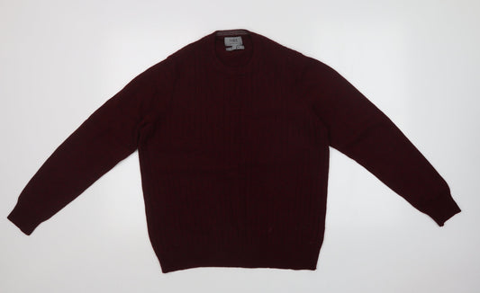 Mens UK Size L M&S Red Pullover Sweatshirt