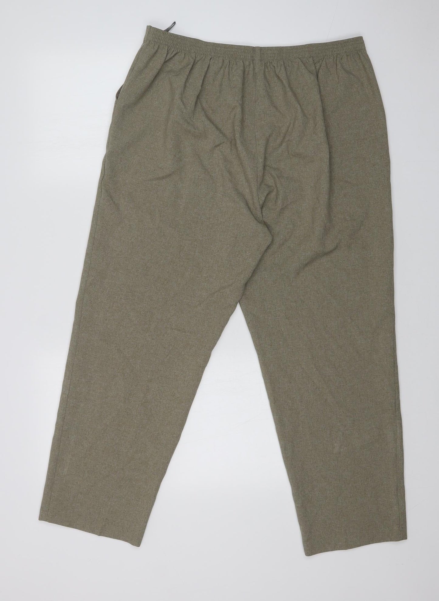 Womens UK Size 18 Classics Regular Fit Dress Pants Brown Trousers