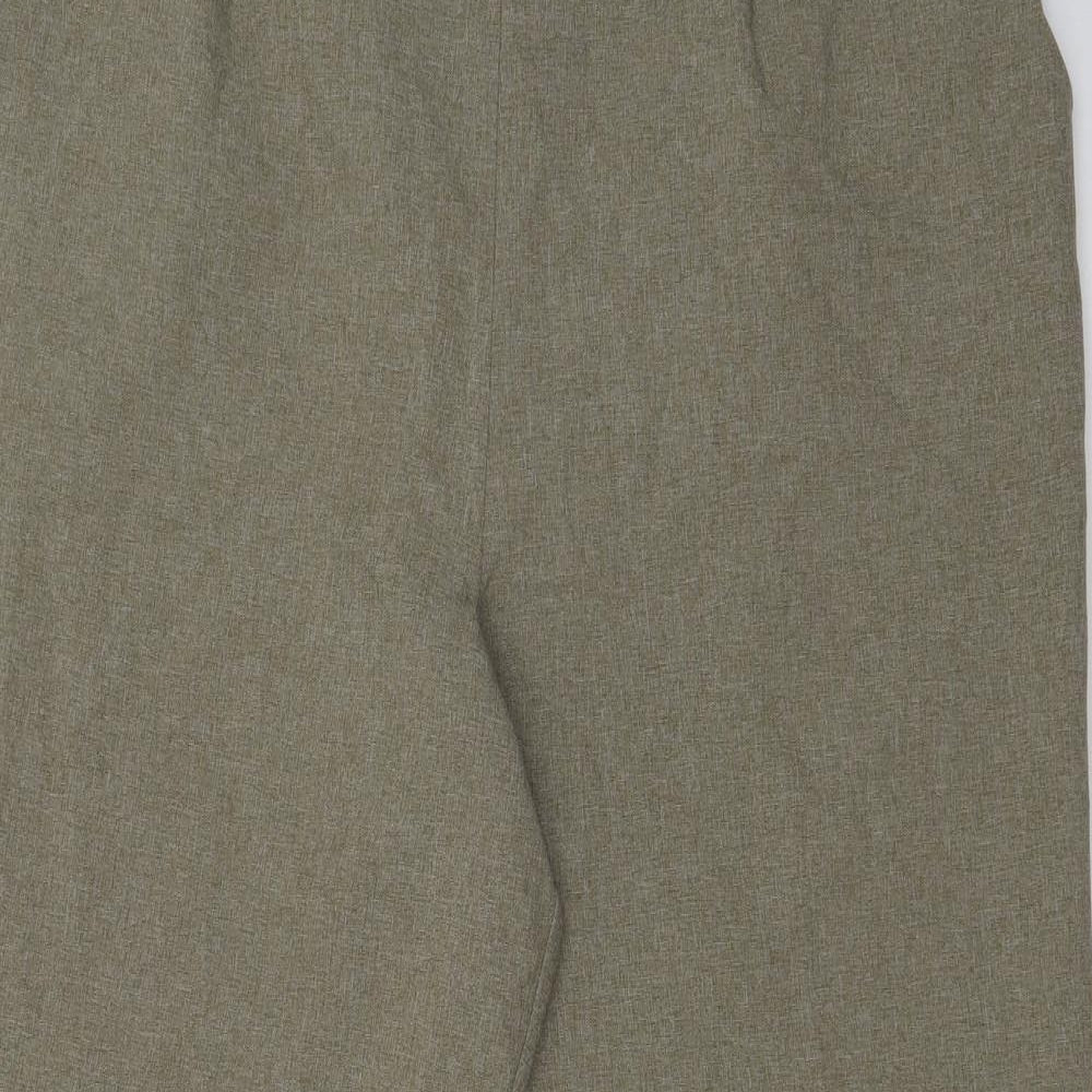 Womens UK Size 18 Classics Regular Fit Dress Pants Brown Trousers