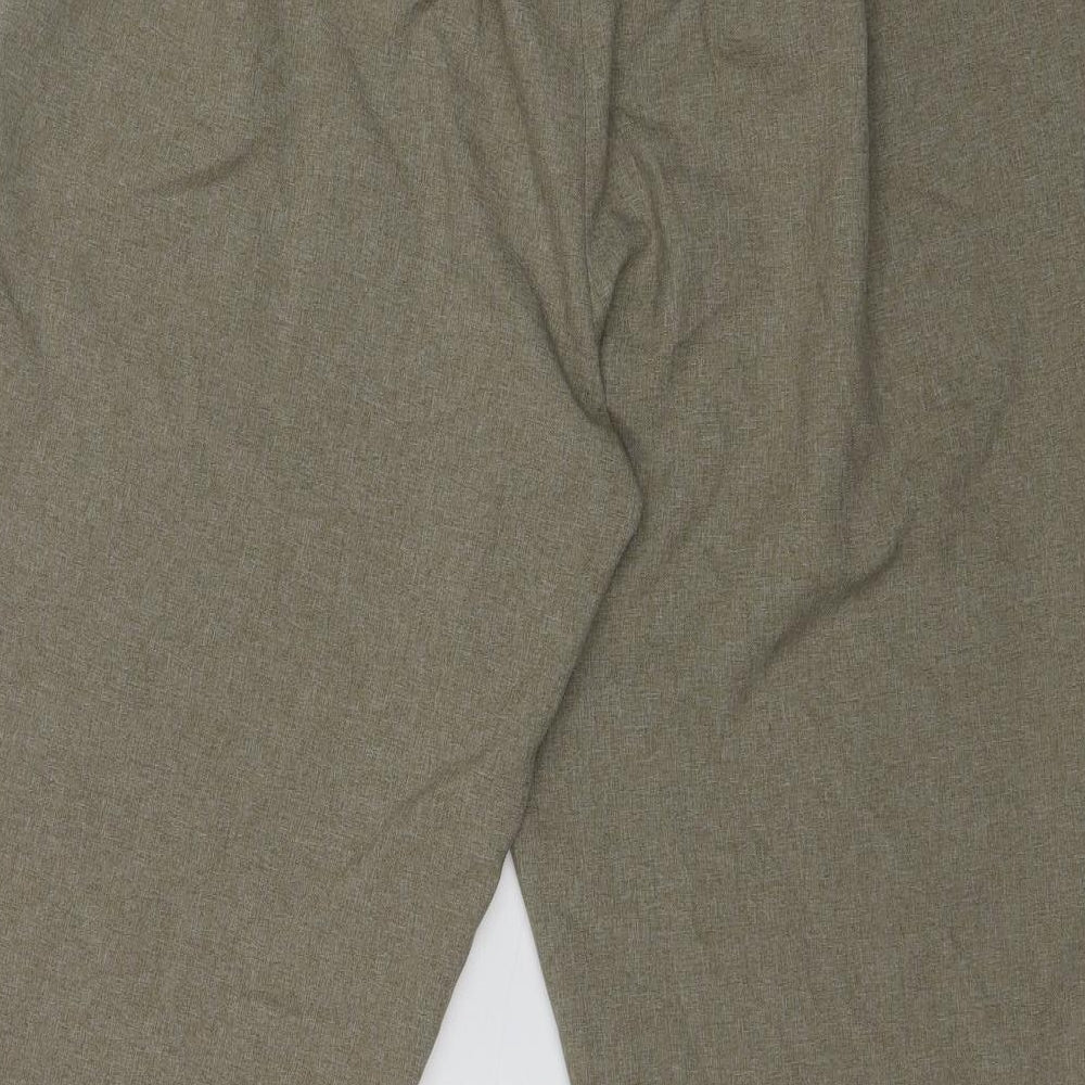 Womens UK Size 18 Classics Regular Fit Dress Pants Brown Trousers