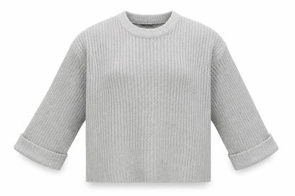Womens UK Size 10 Brave Soul Grey Pullover Jumper