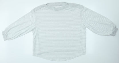 F&F Womens Grey Striped  Pullover Jumper Size 20
