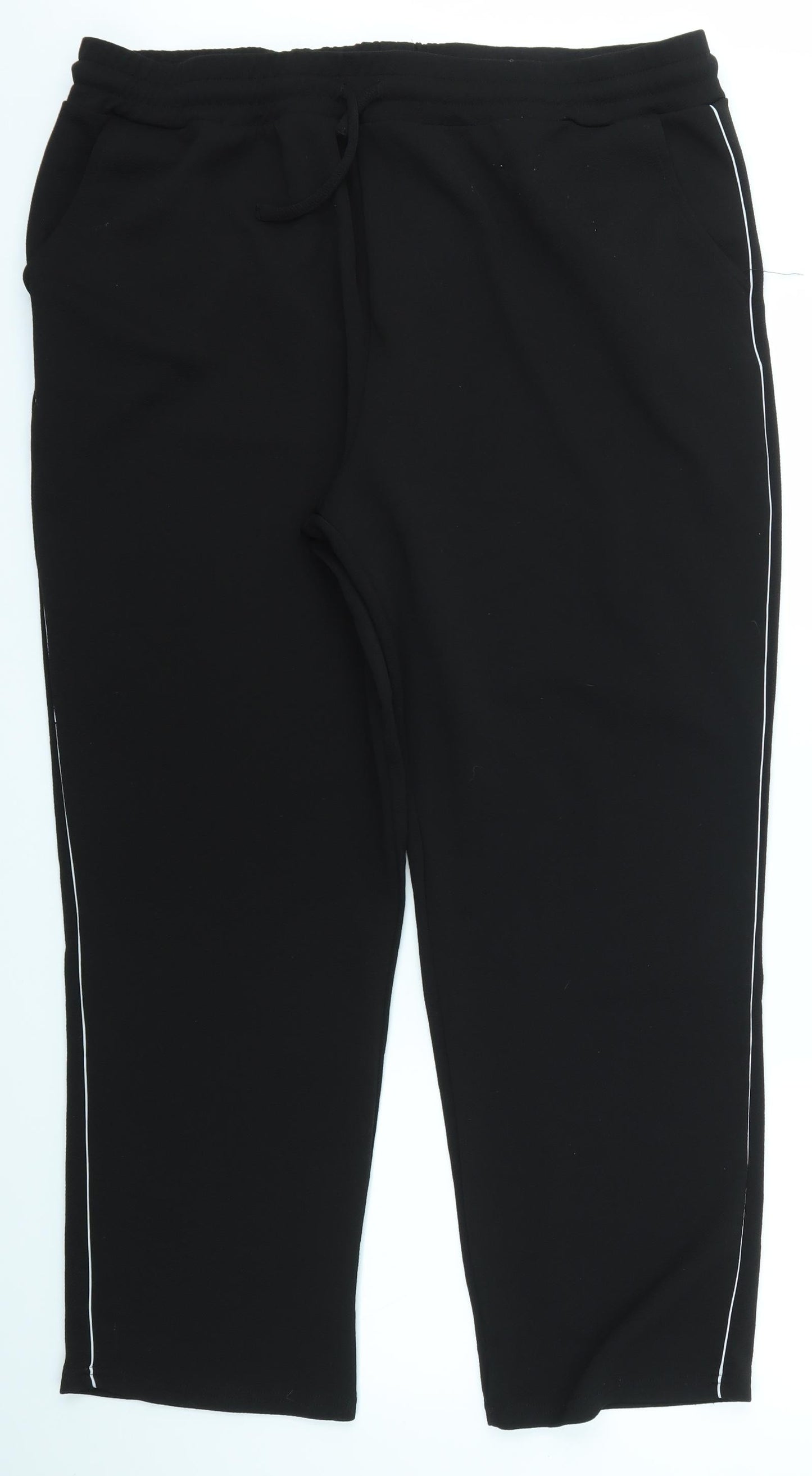 Womens UK Size 22 Peacocks Regular Fit Sweatpants Beige Trousers