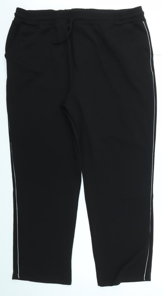 Womens UK Size 22 Peacocks Regular Fit Sweatpants Beige Trousers
