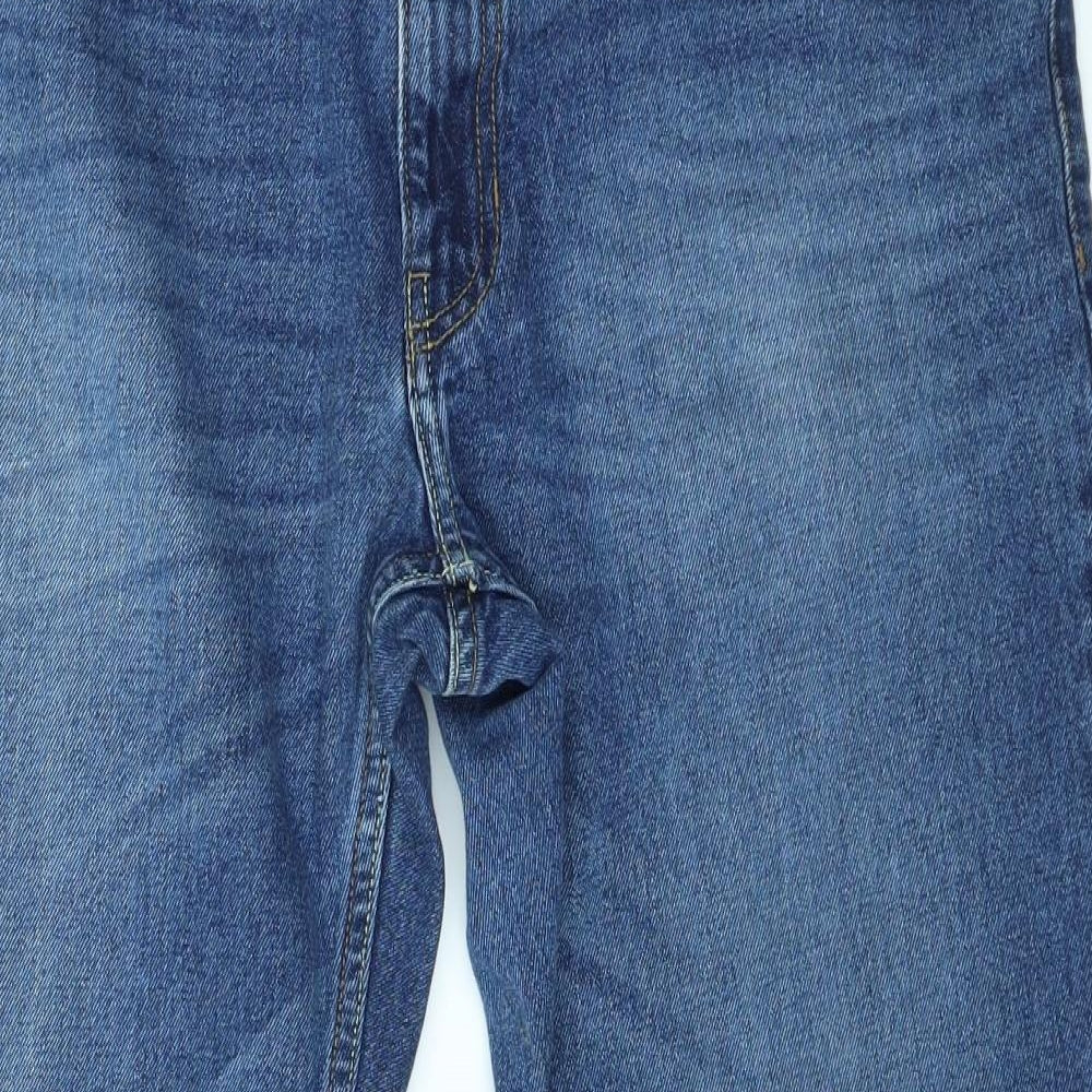 ACW85  Womens Blue  Denim Straight Jeans Size 36 L29 in