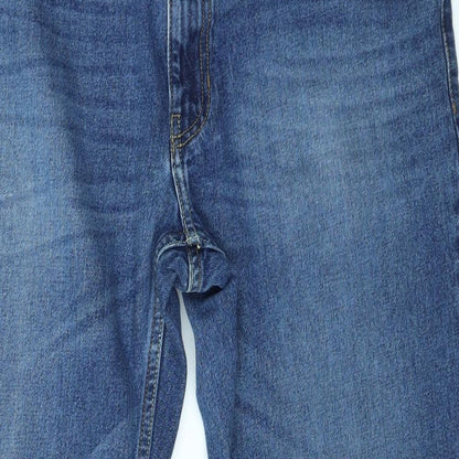 ACW85  Womens Blue  Denim Straight Jeans Size 36 L29 in