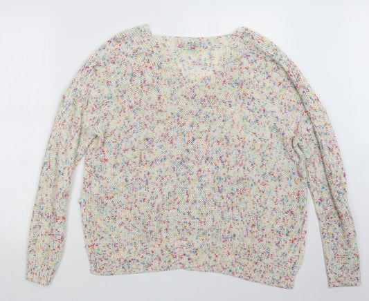 Womens UK Size S H&M White Pullover Jumper