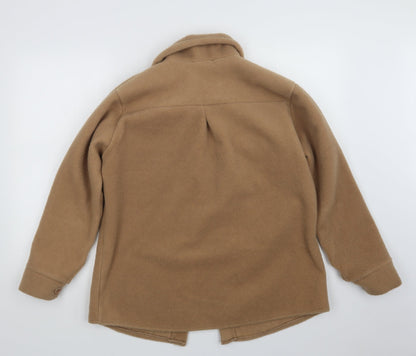 Fashion Womens Beige   Pea Coat Coat Size S