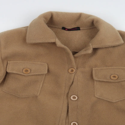 Fashion Womens Beige   Pea Coat Coat Size S