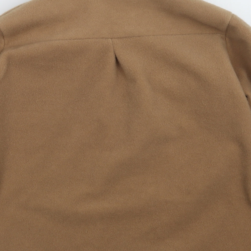 Fashion Womens Beige   Pea Coat Coat Size S
