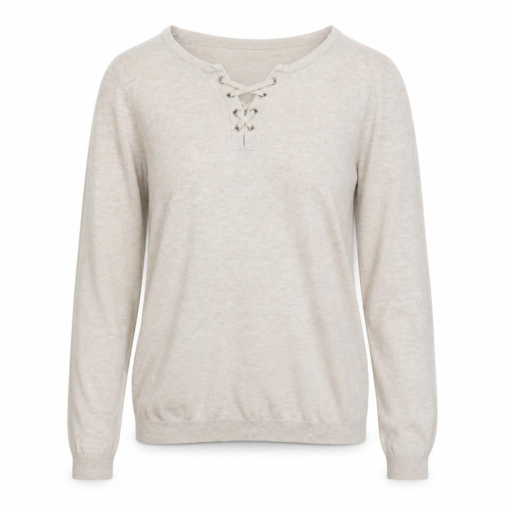 Cache Cache Womens Beige  Knit Pullover Jumper Size M
