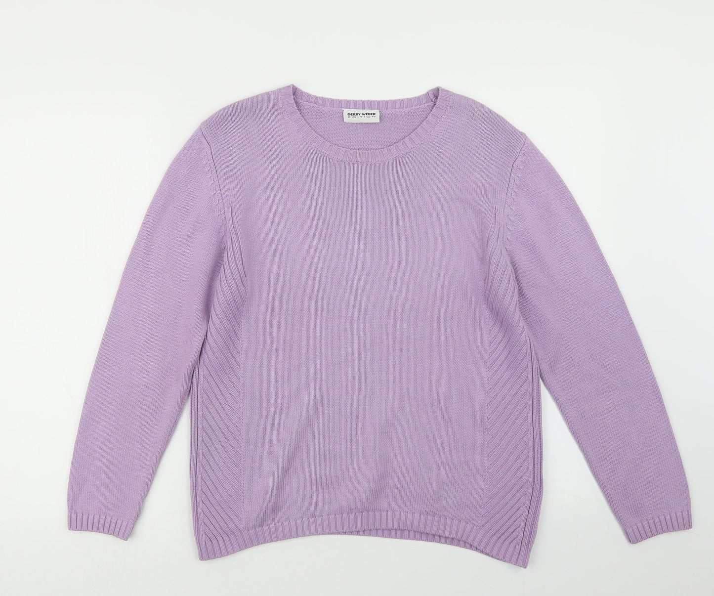 Gerry Weber Womens Purple  Knit Pullover Jumper Size 14
