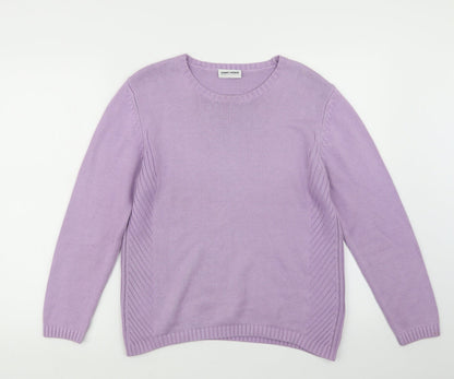 Gerry Weber Womens Purple  Knit Pullover Jumper Size 14