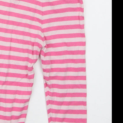 Mini Club Girls Pink Striped  Capri Trousers Size 18-24 Months