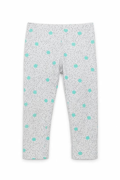 Mothercare Girls Grey Geometric  Capri Trousers Size 2-3 Years