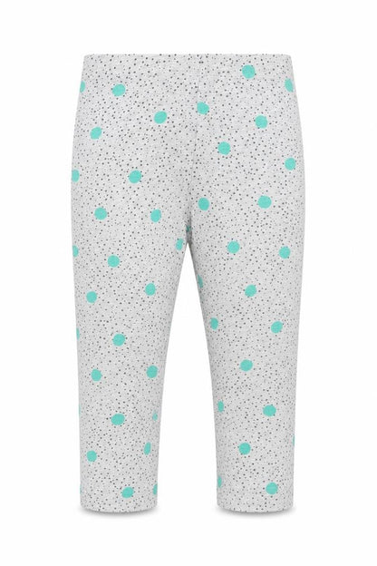 Mothercare Girls Grey Geometric  Capri Trousers Size 2 Years