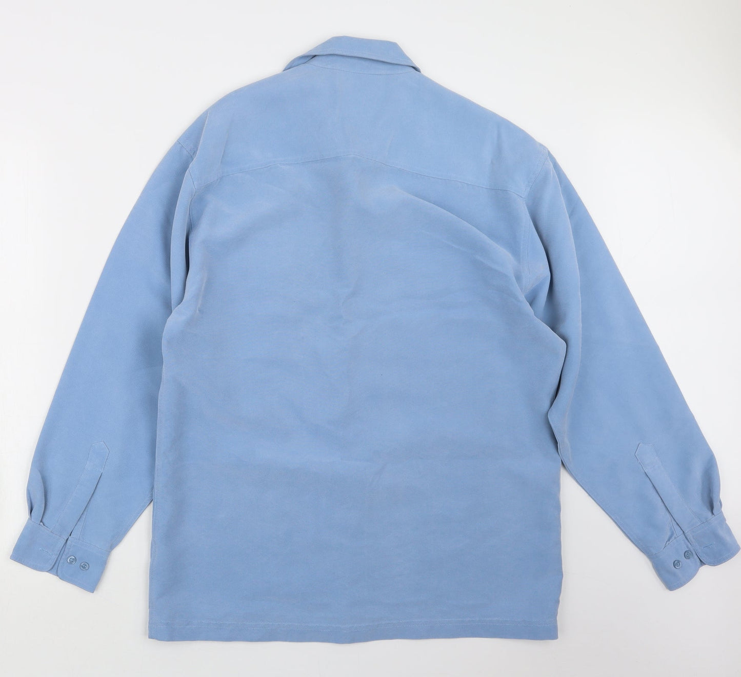 Mens UK Size M Kit Blue  Button-Up Long Sleeve Casual Shirt