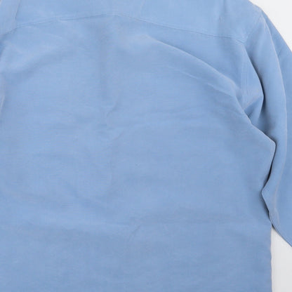 Mens UK Size M Kit Blue  Button-Up Long Sleeve Casual Shirt