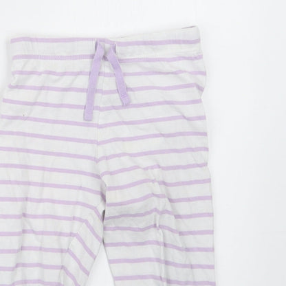 Marks and Spencer Girls Purple Geometric  Capri Pyjama Set Size 2-3 Years  - Peppa Pig