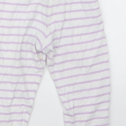 Marks and Spencer Girls Purple Geometric  Capri Pyjama Set Size 2-3 Years  - Peppa Pig