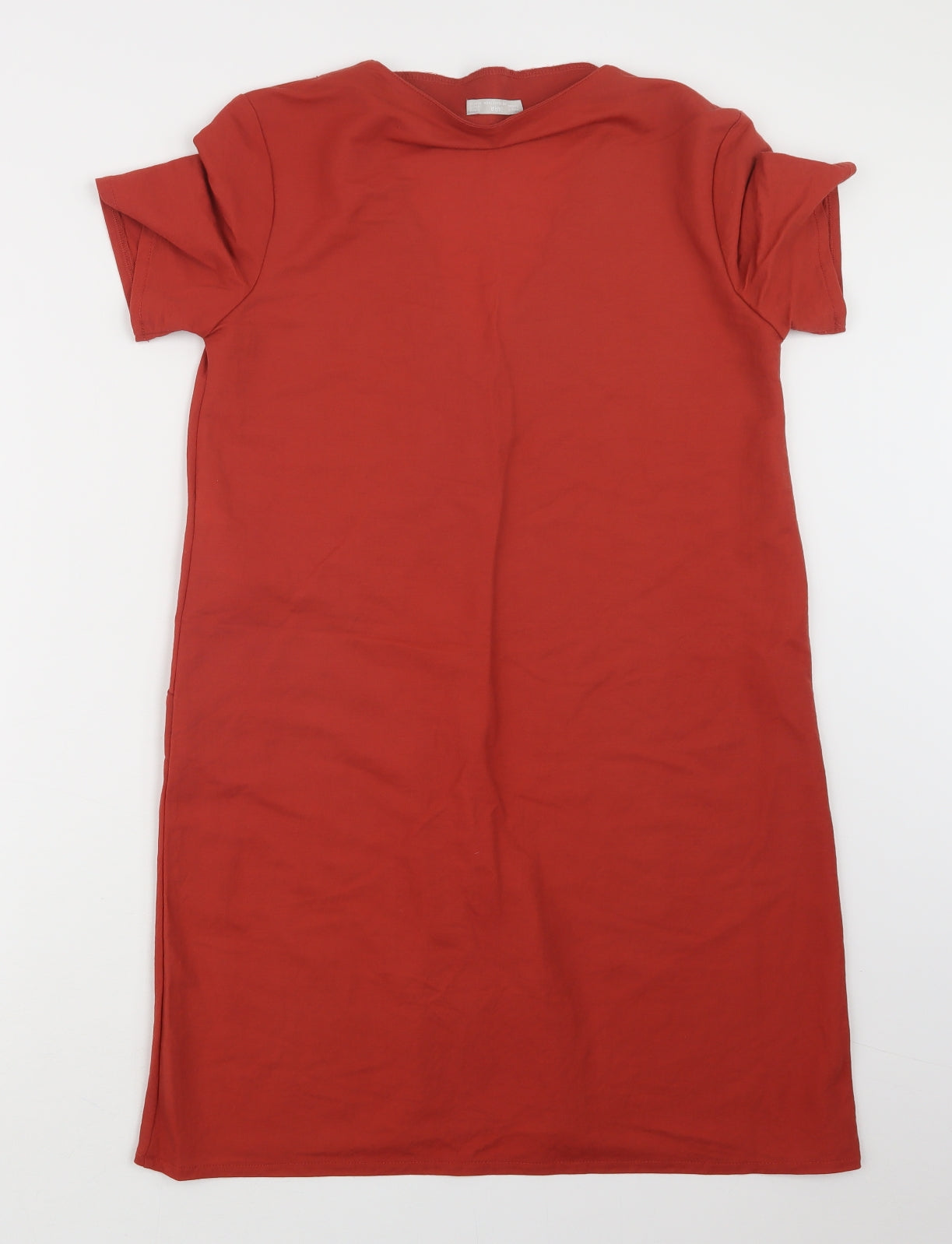 Womens UK Size S Zara Orange Basic T-Shirt