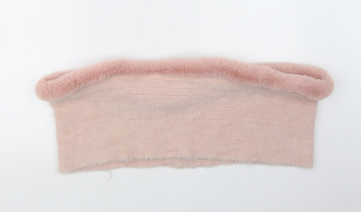Preworn Womens Pink    Scarf   - Snood