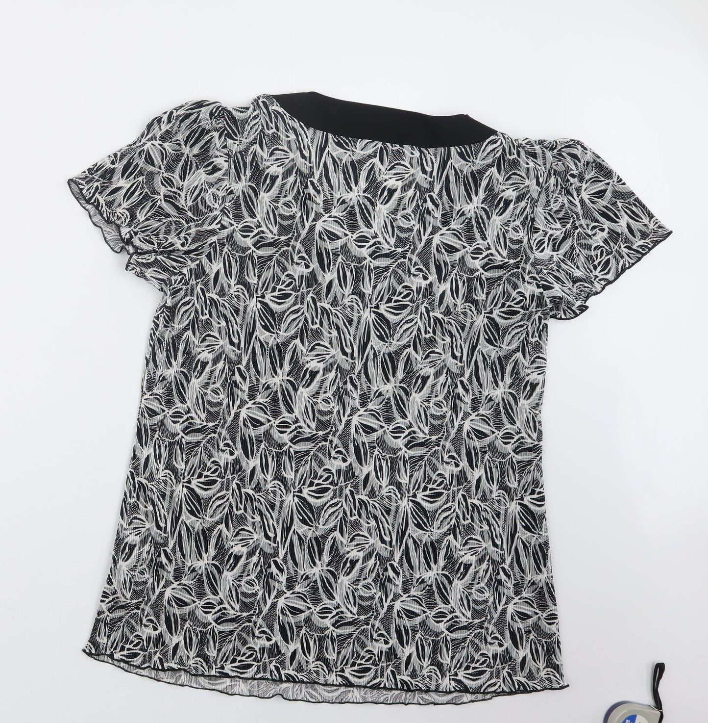 Womens UK Size M BM Black Basic Blouse