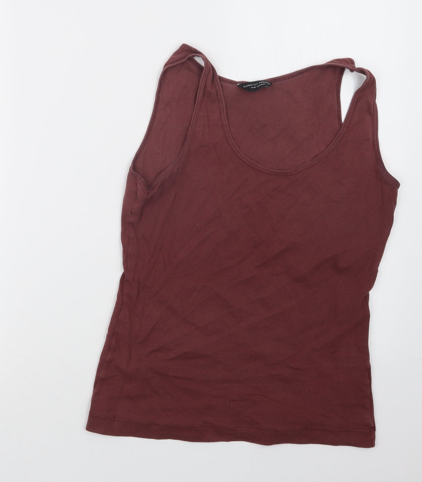 Womens UK Size 12 Dorothy Perkins Pink Basic Tank